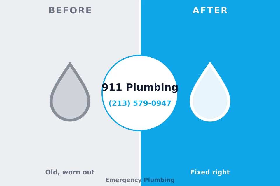 Before and after: plumbing company Germantown, MD